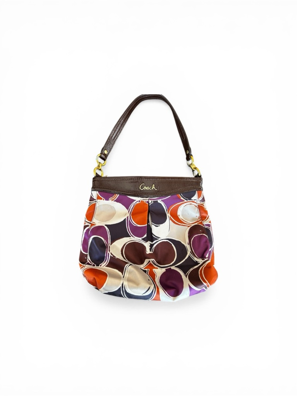 Coach Ashley Scarf Print Hippie Shoulder Bag